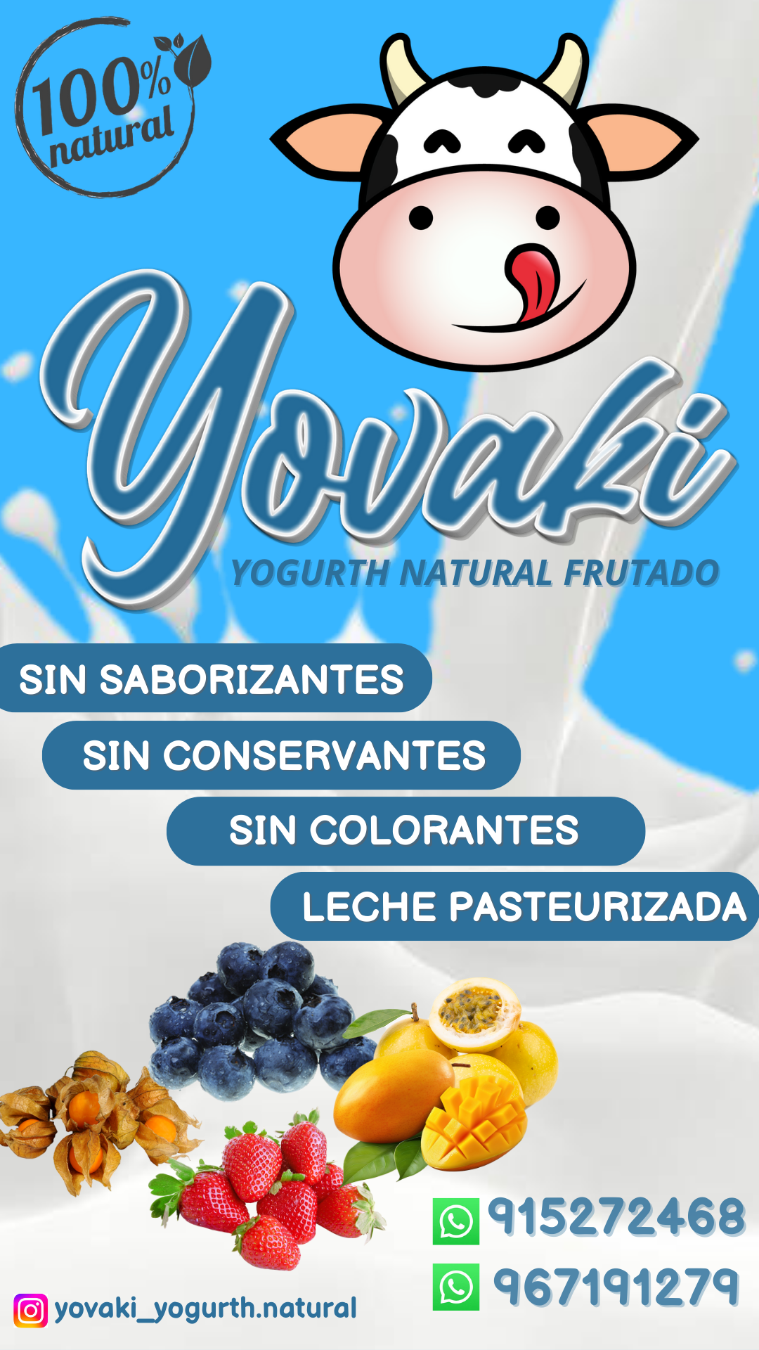 YOVAKI Yogurth Natural Frutado